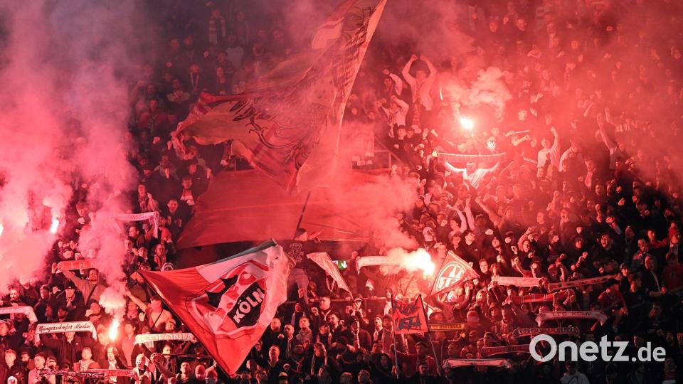Kölner Fans beim Youth-League-Spiel gegen Inter Mailand. Bild: Federico Gambarini/dpa