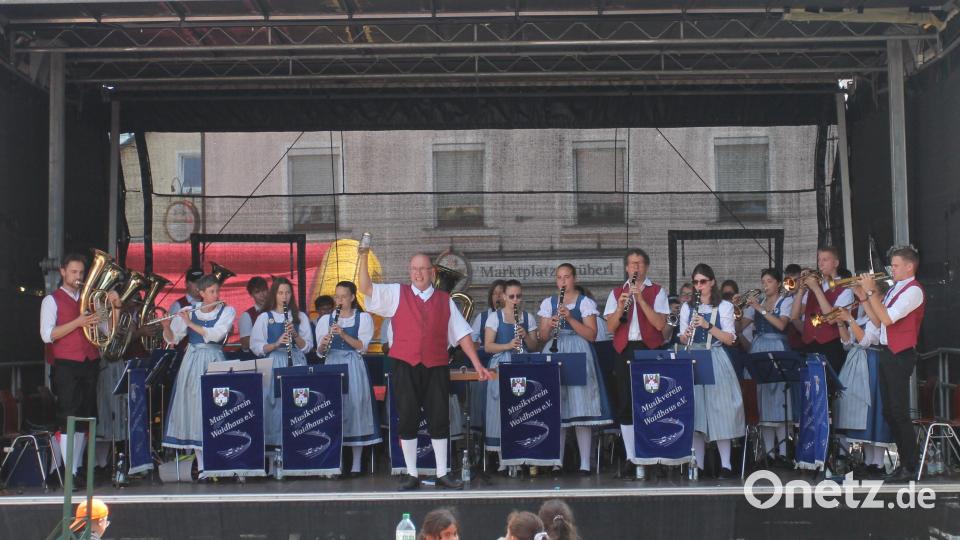 "Ein Prosit auf die Gemütlichkeit!" Das Vereinsorchester des Musikvereins erhält viel Beifall. Bild: pi
