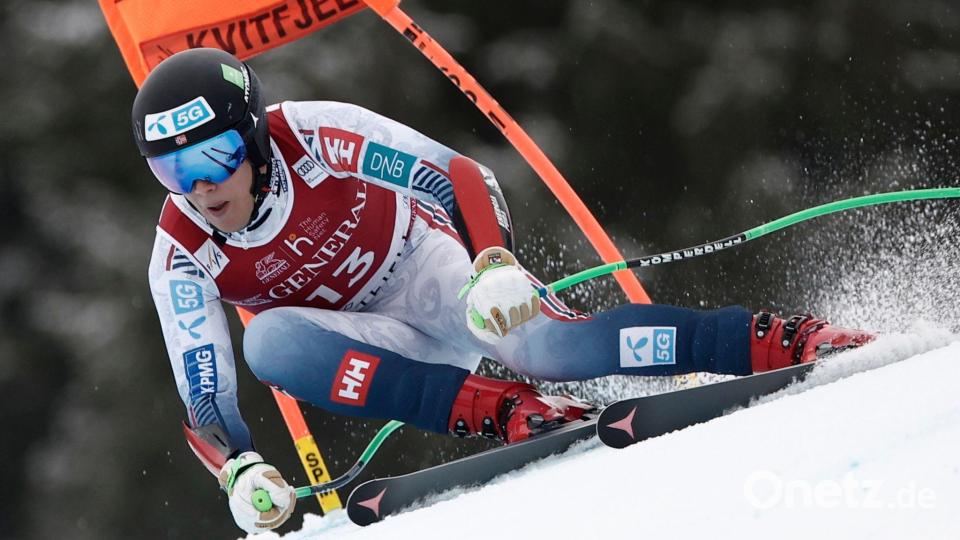Im Olympia-Training gestürzt: Fredrik Möller aus Norwegen. (Archivbild) Bild: Gabriele Facciotti/AP/dpa