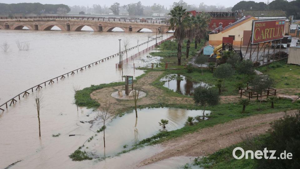 Die südspanische Provinz Cádiz war besonders von Starkregen betroffen. Bild: Rocío Ruz/EUROPA PRESS/dpa