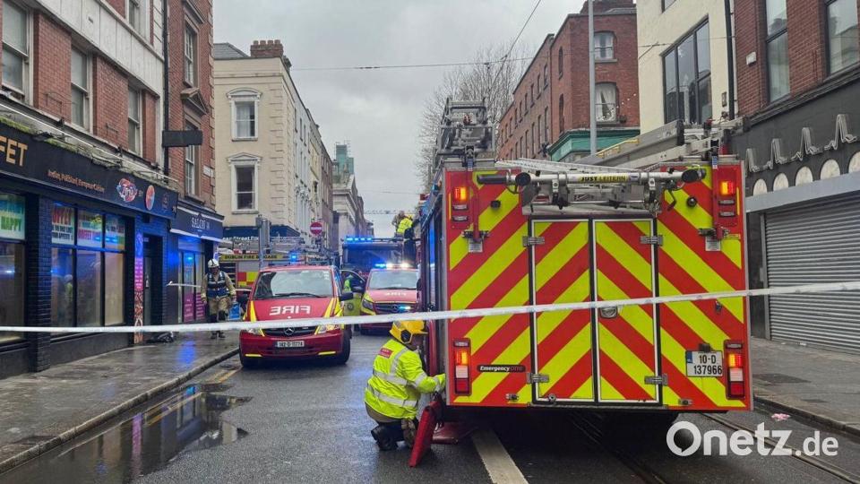 In Dublin hat sich ein Busunfall ereignet. Bild: Bairbre Holmes/PA Wire/dpa