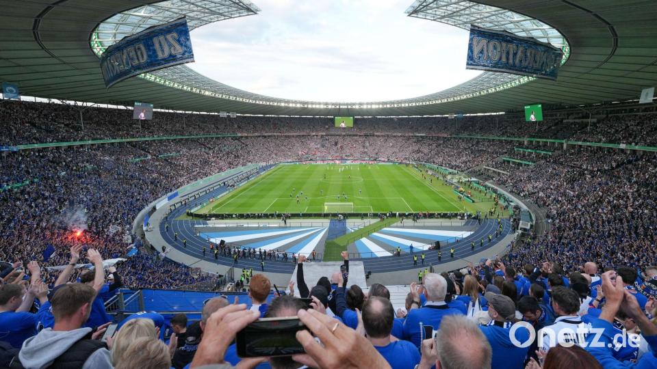 Das Finale der Männer bleibt in Berlin. (Archivbild) Bild: Sören Stache/dpa