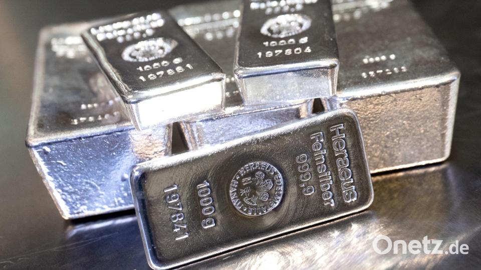 Silber ist massiv gefragt. (Archivbild) Bild: Sven Hoppe/dpa