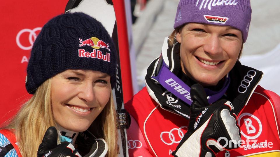 Waren früher trotz der sportlichen Rivalität befreundet: Maria Riesch (r) und Lindsey Vonn. Archivbild: picture alliance / dpa