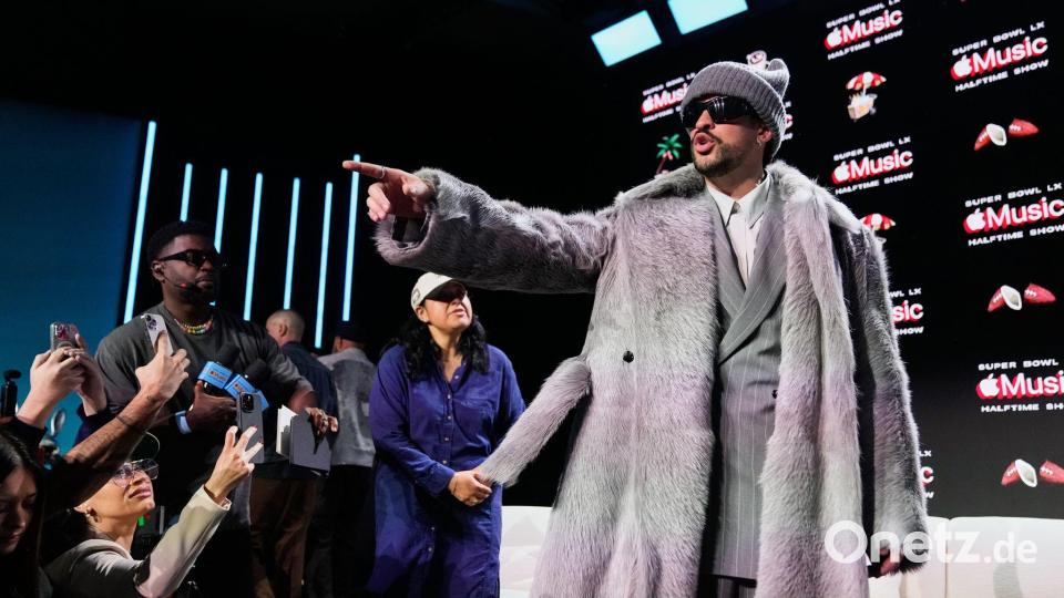 Super Bowl in Las Vegas: Bad Bunny verabschiedet sich nach Medienrunde Bild: Godofredo A. Vásquez/AP/dpa