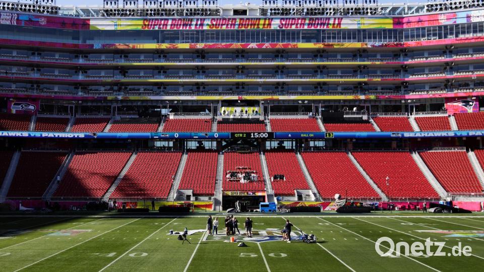 Im Levi's Stadium soll es nur um American Football gehen. Bild: Jessica Christian/San Francisco Chronicle/AP/dpa