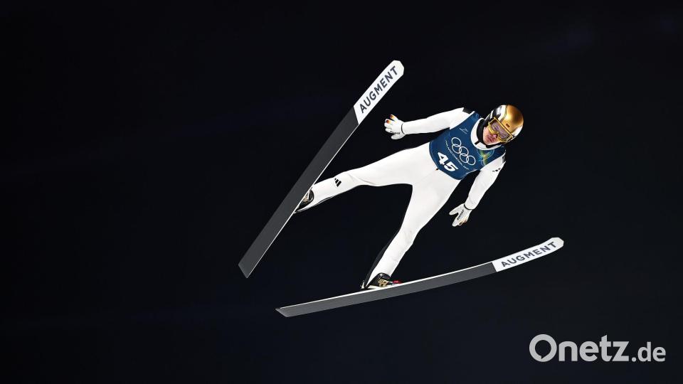 Philipp Raimund aus Deutschland in Aktion bei den Olympischen Winterspielen 2026. Bild: Daniel Karmann/dpa