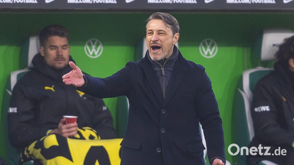 Rückkehr nach Wolfsburg mit Happy End: BVB-Cheftrainer Niko Kovac. Bild: David Inderlied/dpa