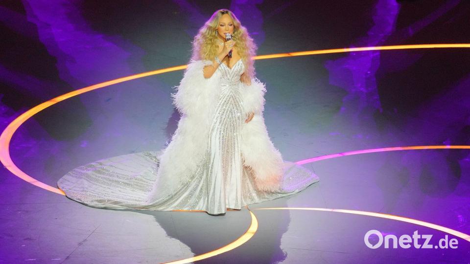 Sang „Volare“: US-Superstar Mariah Carey. Bild: Michael Kappeler/dpa