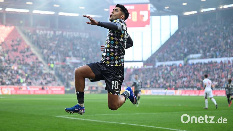 Traf doppelt für den FSV Mainz 05: Nationalspieler Nadiem Amiri. Bild: Florian Wiegand/dpa