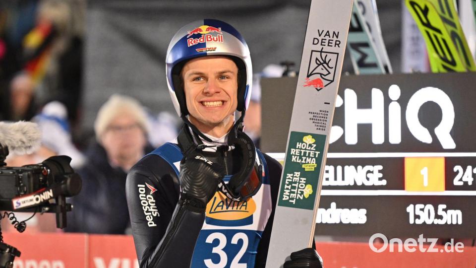 Andreas Wellinger zeigte zuletzt stark ansteigende Form. (Archivbild) Bild: Swen Pförtner/dpa