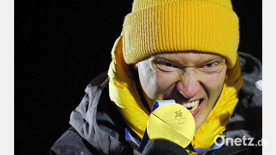 Erstes Gold - Max Langenhan gewinnt Bild: Michael Kappeler/dpa