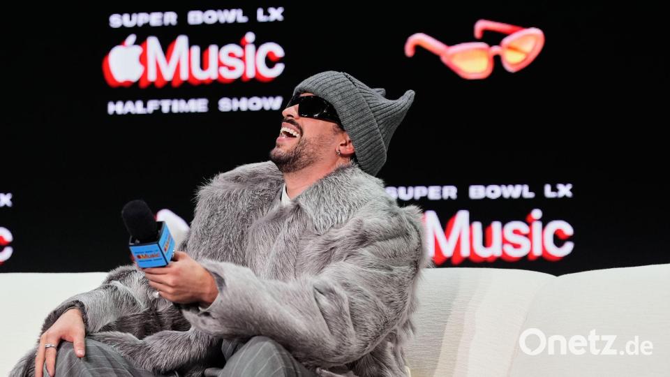 Die Halbzeitshow des Sängers Bad Bunny wird mit Spannung erwartet. Bild: Godofredo A. Vásquez/AP/dpa