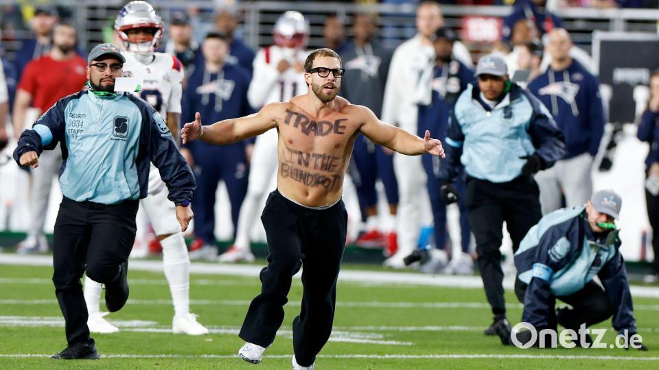 Auch ein Flitzer nutzte die große Bühne. Bild: Carlos Avila Gonzalez/San Francisco Chronicle/AP/dpa