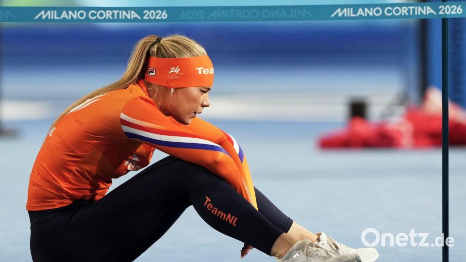 Eisschnellläuferin Jutta Leerdam gewann Gold über die 1.000 Meter. Bild: Antonio Calanni/AP/dpa