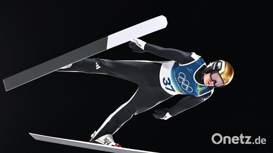 Um Marius Lindvik gab es im vergangenen Jahr großen Wirbel. Bild: Daniel Karmann/dpa