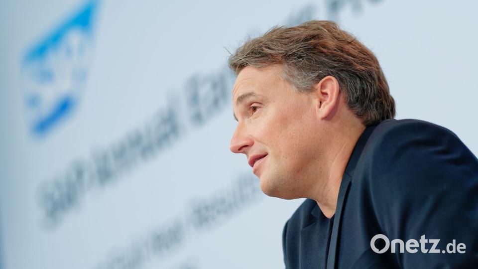 SAP-Chef Christian Klein will die Cloud-Strategie vorantreiben. (Archivbild) Bild: Uwe Anspach/dpa