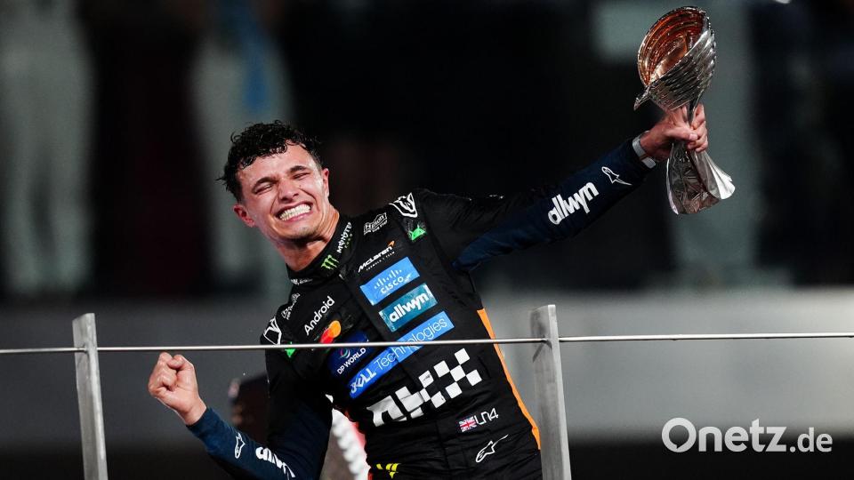 Lando Norris ist nun der Gejagte. (Archivbild) Bild: David Davies/PA Wire/dpa