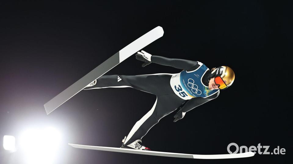 Im Olympia-Einzel von der Normalschanze sprang Forfang auf den neunten Platz. Bild: Daniel Karmann/dpa