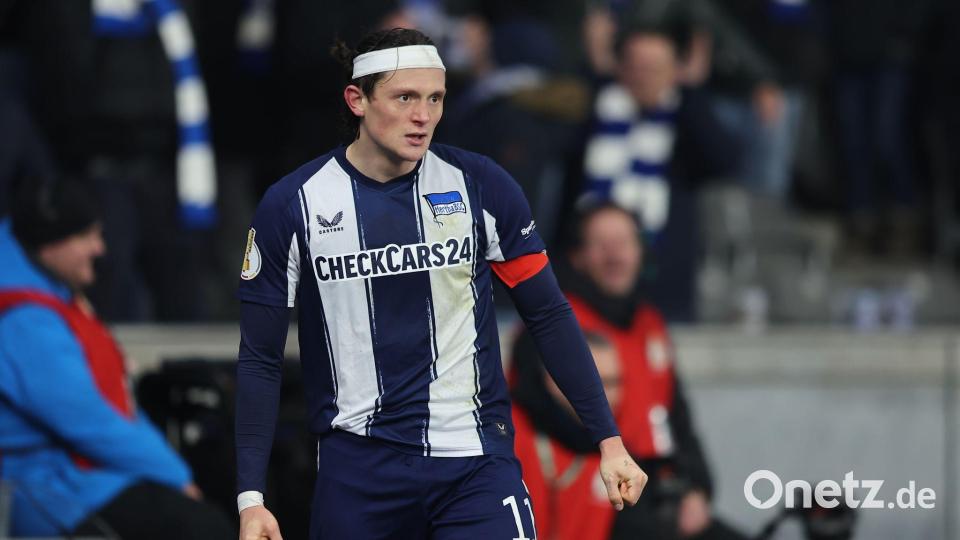 Fabian Reeses Treffer in der Anfangsphase gegen Freiburg wurde aberkannt. Bild: Andreas Gora/dpa