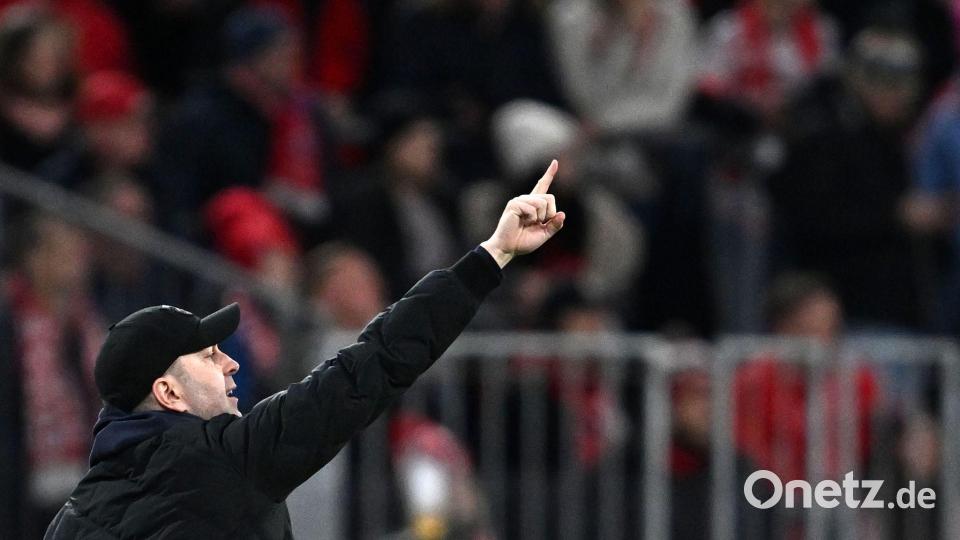 Ole Werner war nach dem 0:2 beim FC Bayern wütend auf die Schiedsrichter. Bild: Sven Hoppe/dpa