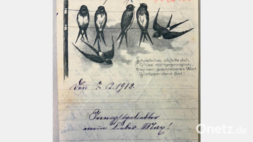 In diesem rührend anmutenden Brief schreibt die Geliebte des Täters davon, dass er seine Frau töten solle. Bild: Staatsarchiv Amberg
