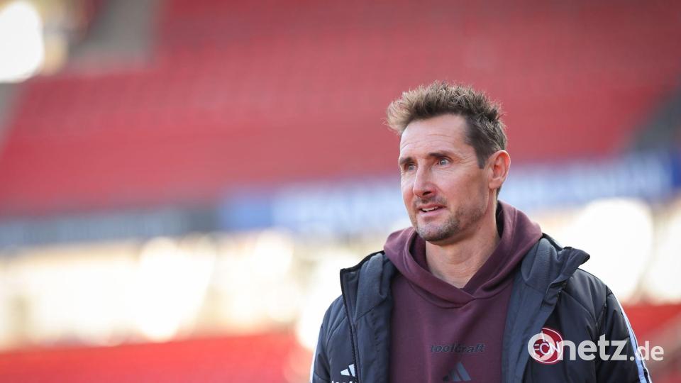 Miroslav Klose will in Nürnberg etwas aufbauen. (Archivbild) Bild: Daniel Karmann/dpa