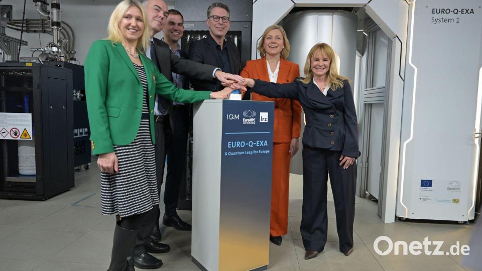 Der Quantencomputer Euro-Q-Exa wird offiziell in Betrieb genommen. Bild: Malin Wunderlich/dpa