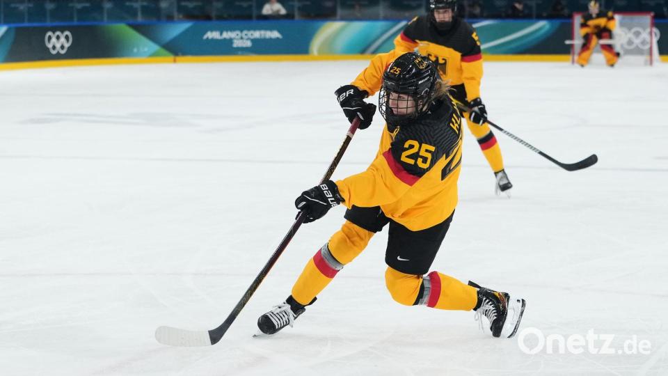 Laura Kluge führt die Scorerwertung des Olympia-Turniers zum Ende der Vorrunde an. Bild: Carolyn Kaster/AP/dpa