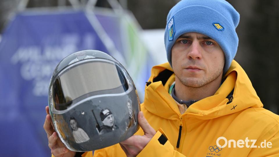 Von den olympischen Wettbewerben ausgeschlossen: Der ukrainische Skeleton-Pilot  Wladislaw Heraskewytsch. Bild: Robert Michael/dpa