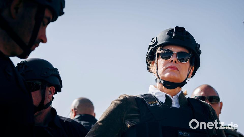 Als erste deutsche Politikerin nach dem Überfall der Hamas vom 7. Oktober im Gazastreifen: Bundestagspräsidentin Klöckner Bild: Xander Heinl/Deutscher Bundestag/dpa