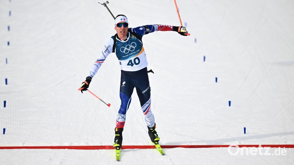 Überlegener Olympiasieger: Quentin Fillon Maillet. Bild: Hendrik Schmidt/dpa