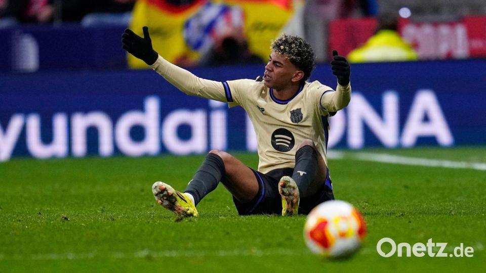 Ein bitterer Abend in Madrid für den FC Barcelona. Bild: Manu Fernandez/AP/dpa