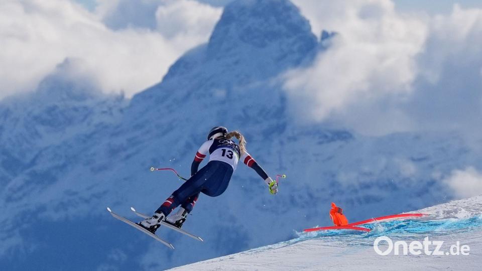Lindsey Vonn stürzte bei der Olympia-Abfahrt schwer. (Archivbild) Bild: Jacquelyn Martin/AP/dpa