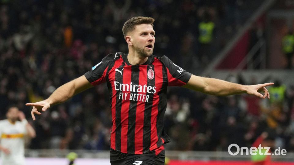 Niclas Füllkrug soll sich mit guten Leistungen bei AC Mailand für die WM empfehlen. (Archivbild) Bild: Antonio Calanni/AP/dpa
