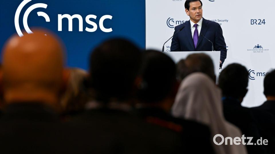 Es war ungewiss, mit welcher Botschaft sich Rubio an Europa wendet. Bild: Sven Hoppe/dpa