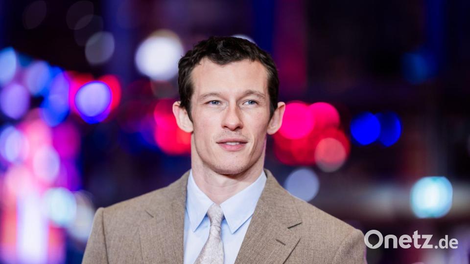 Verlobt mit Dua Lipa: Schauspieler Callum Turner. Bild: Christoph Soeder/dpa