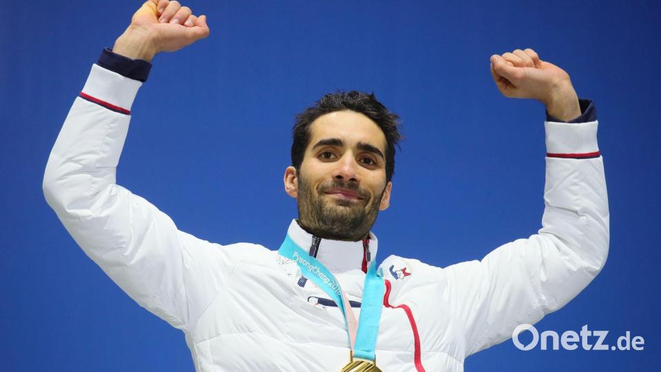 Martin Fourcade bekommt nachträglich Olympia-Gold von 2010. (Archivbild) Bild: Michael Kappeler/dpa