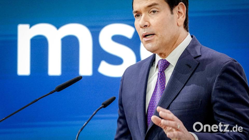 „Wir gehören zusammen“, sagte US-Außenminister Rubio. Bild: Kay Nietfeld/dpa