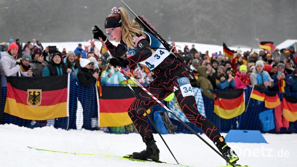Julia Tannheimer erlebte ihre Olympia-Premiere. Bild: Hendrik Schmidt/dpa