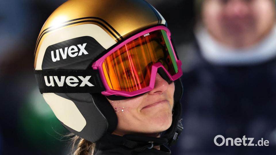 Fahnenträgerin Katharina Schmid kam nicht in den zweiten Durchgang. Bild: Daniel Karmann/dpa