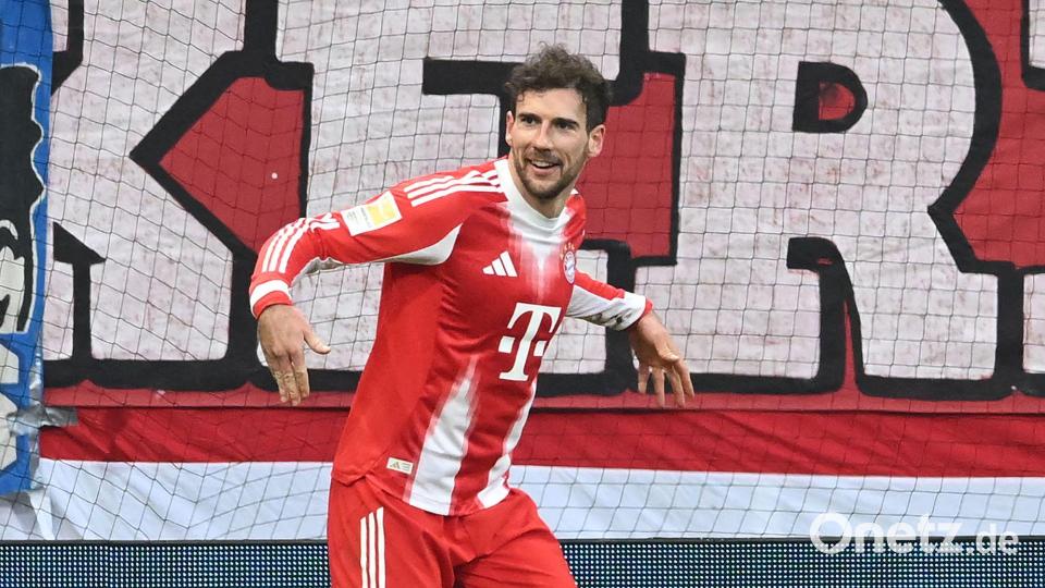 Leon Goretzka nach seinem Tor in Bremen. Bild: Carmen Jaspersen/dpa