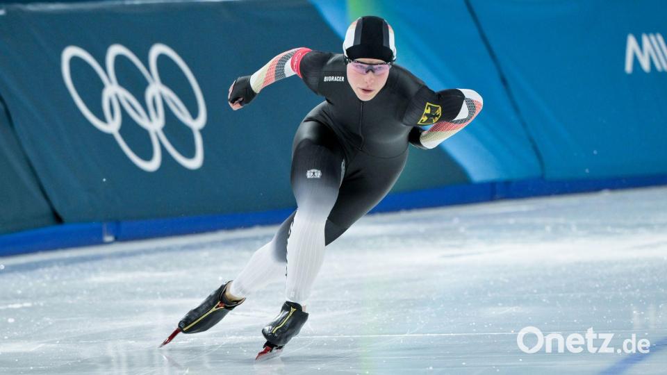 Sophie Warmuth wurde über 500 Meter Achte. Bild: Peter Kneffel/dpa