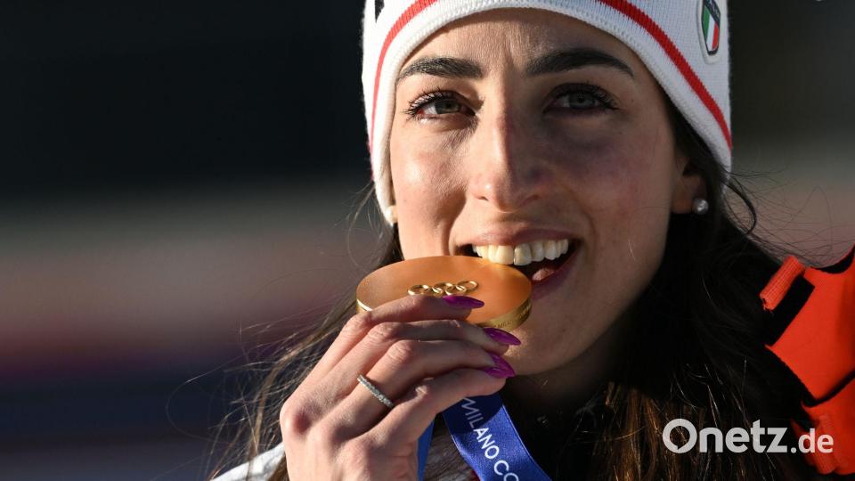 Lisa Vittozzi gewann Gold in Antholz. Bild: Hendrik Schmidt/dpa