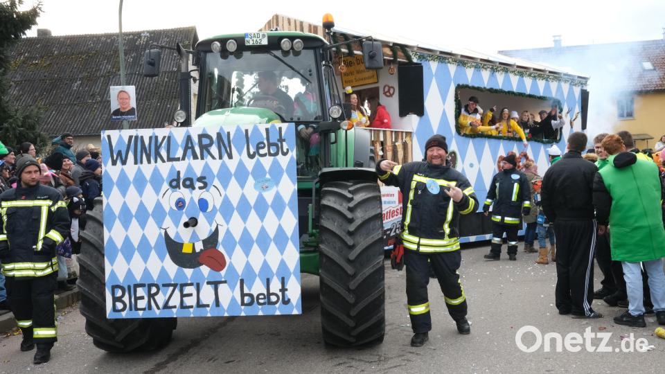 Mir einem aufwendig geschmückten Themenwagen war die Gemeinde Winklarn vertreten. Bild: Hirsch