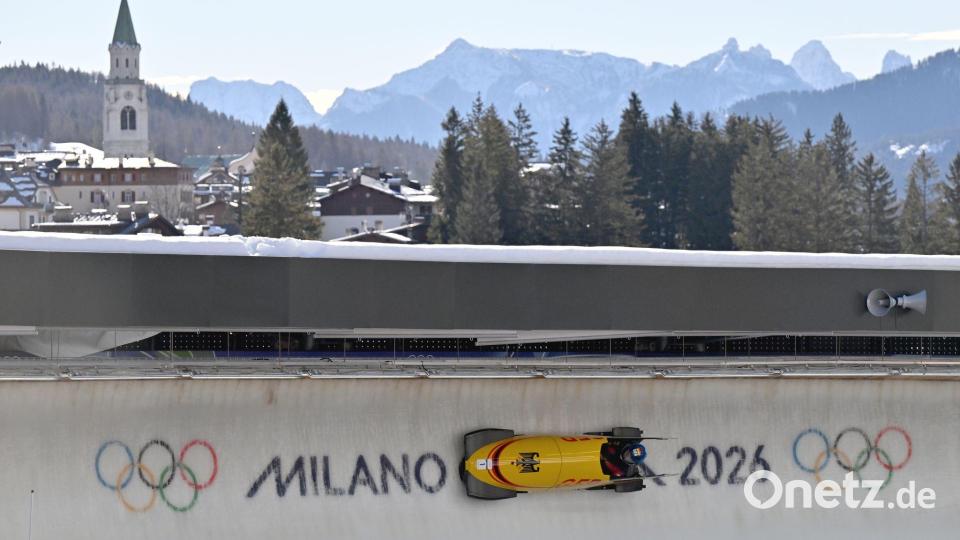 Laura Nolte geht als Favoritin in den zweiten Tag im Monobob. Bild: Robert Michael/dpa