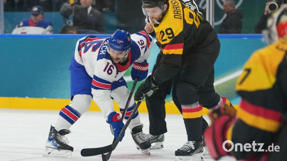 Deutschlands Kapitän Leon Draisaitl wurde von seinen Gegenspielern verhöhnt. Bild: Carolyn Kaster/AP/dpa