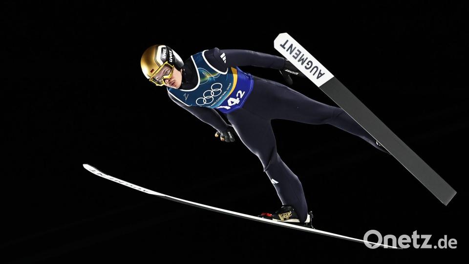 Philipp Raimund nimmt Gold mit, verfehlte aber eine weitere Medaille. Bild: Daniel Karmann/dpa