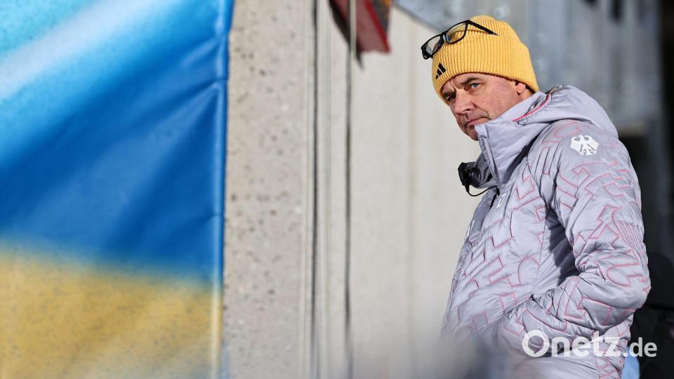 Bundestrainer Stefan Horngacher mit einer durchwachsenen Olympia-Bilanz. Bild: Daniel Karmann/dpa