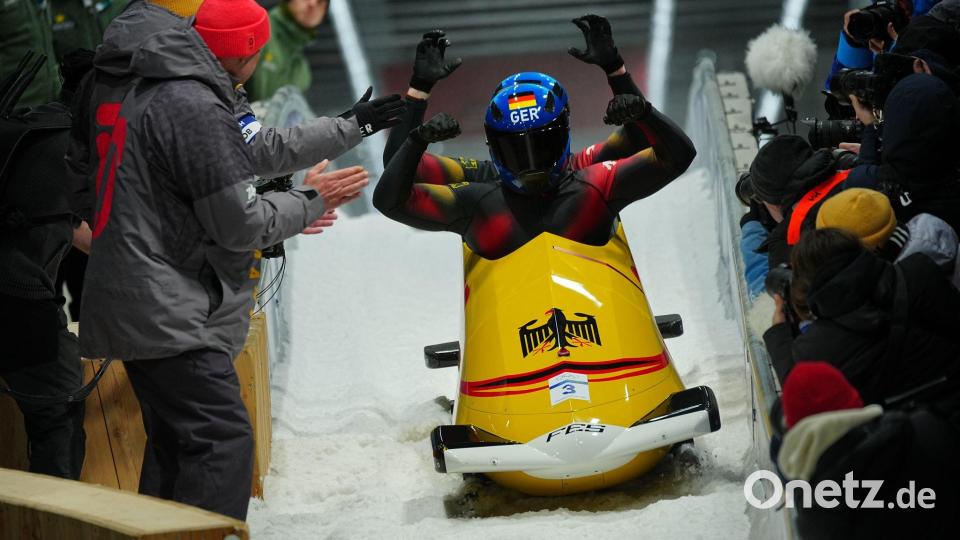 Adam Ammour gewann Bronze und machte den deutschen Dreifach-Erfolg perfekt. Bild: Michael Kappeler/dpa